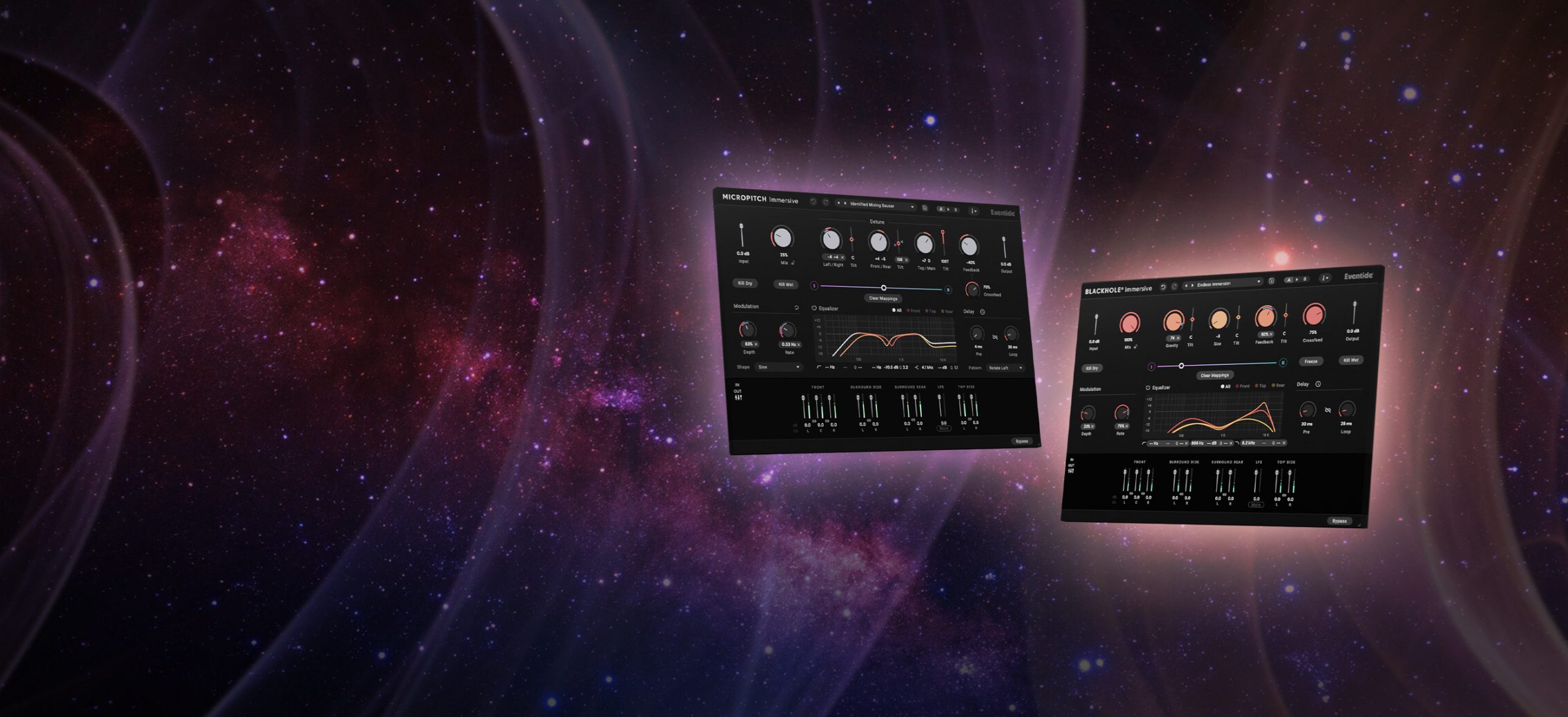 Eventide Immersive Plugins for Atmos Mixing - Blackhole Immersive Reverb and MicroPitch Immersive